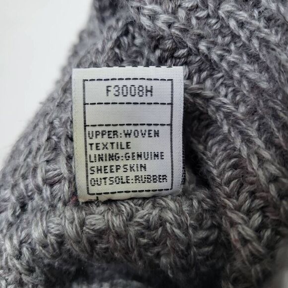 UGG Australia Classic Cardy Gray Knit Sweater Boots Size 7 Tall Slouch Top - Picture 8 of 9